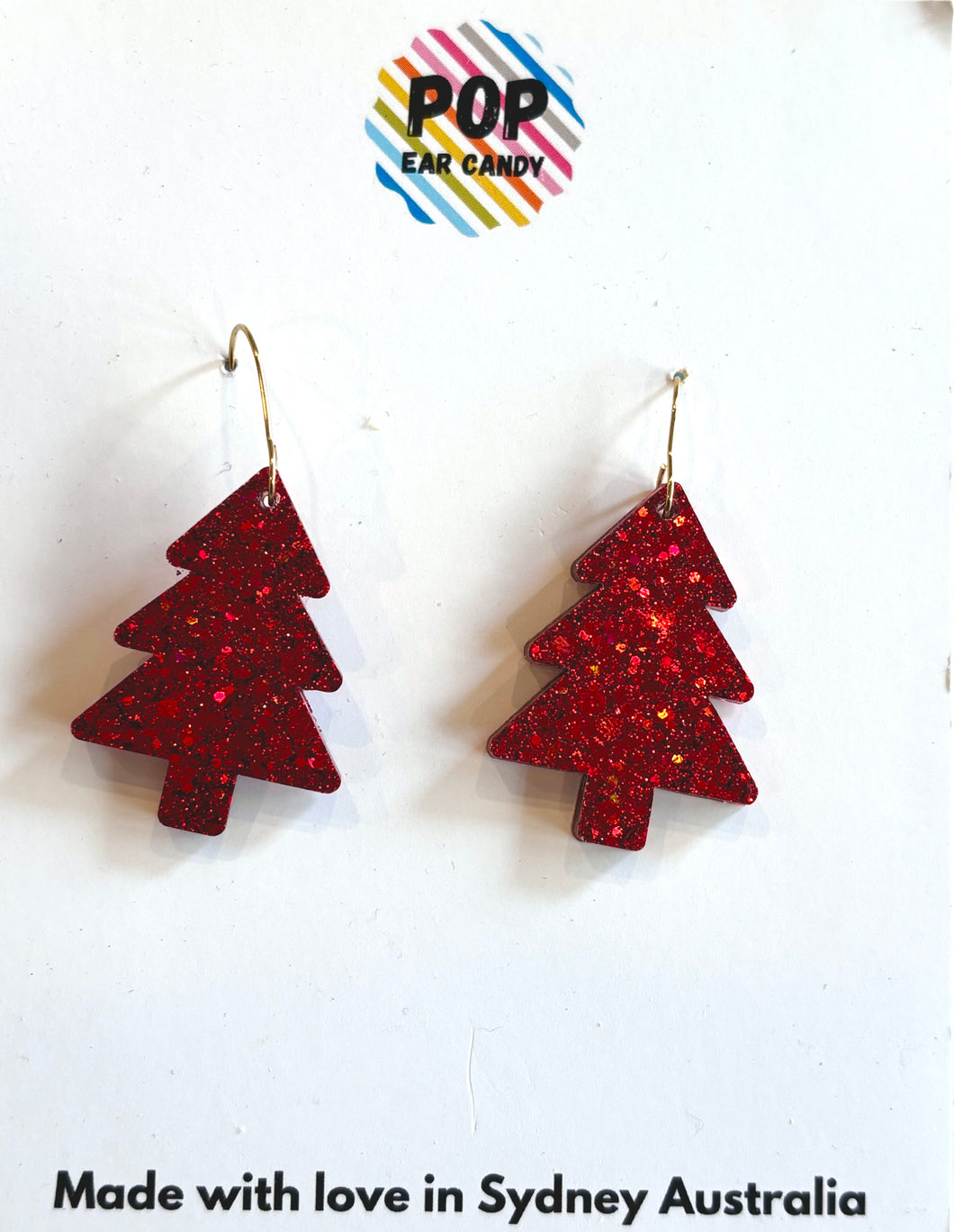 Red glitter Christmas Tree hook